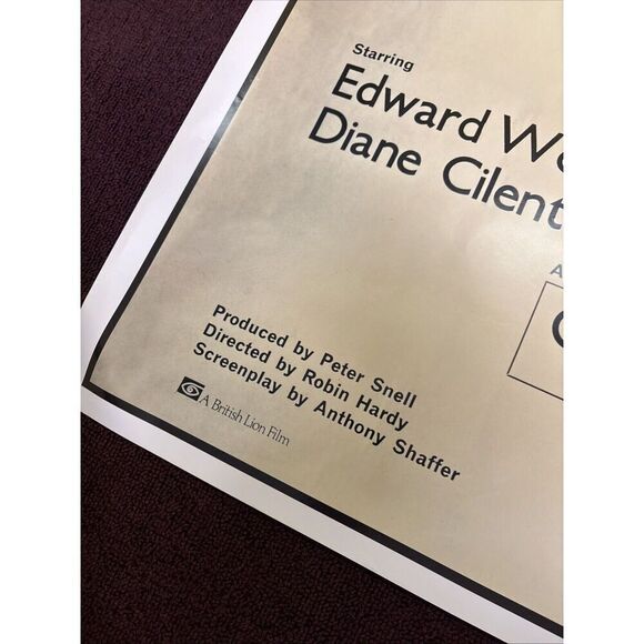 THE WICKER MAN CULT HORROR Rare Poster / Anthony Shaffer Britt Ekland - Picture 6 of 6